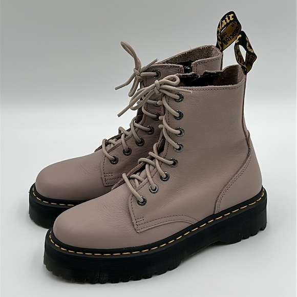 2298- Dr. Martens Combat Boots Women’s Size 9 / Men’s Size 10 Leather No Box - Picture 3 of 12